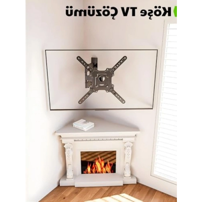 32-65 İnç Uyumlu Tam Hareketli TV Duvar Askı Aparatı
