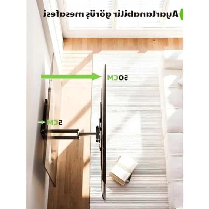 32-65 İnç Uyumlu Tam Hareketli TV Duvar Askı Aparatı