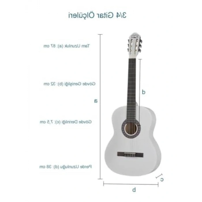 36 İnç 3/4 Juniur Çocuk Gitarı, 8-12 Yaş Arası