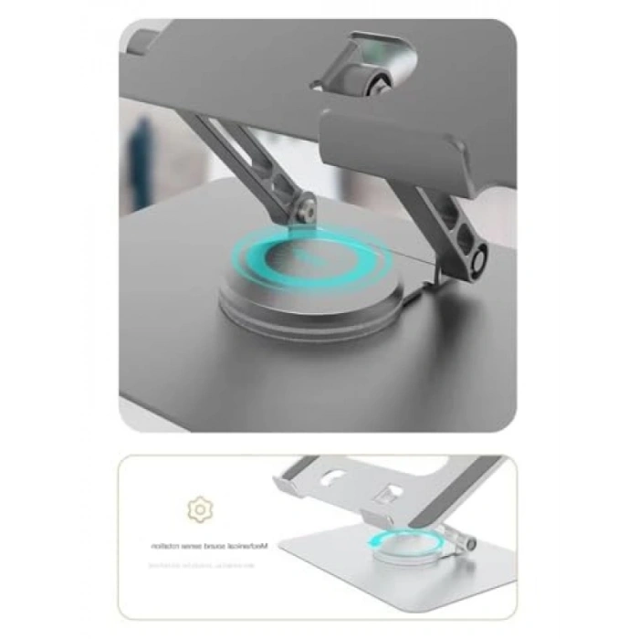360 Derece Dönebilen Katlanabilir Metal Telefon ve Tablet Standı