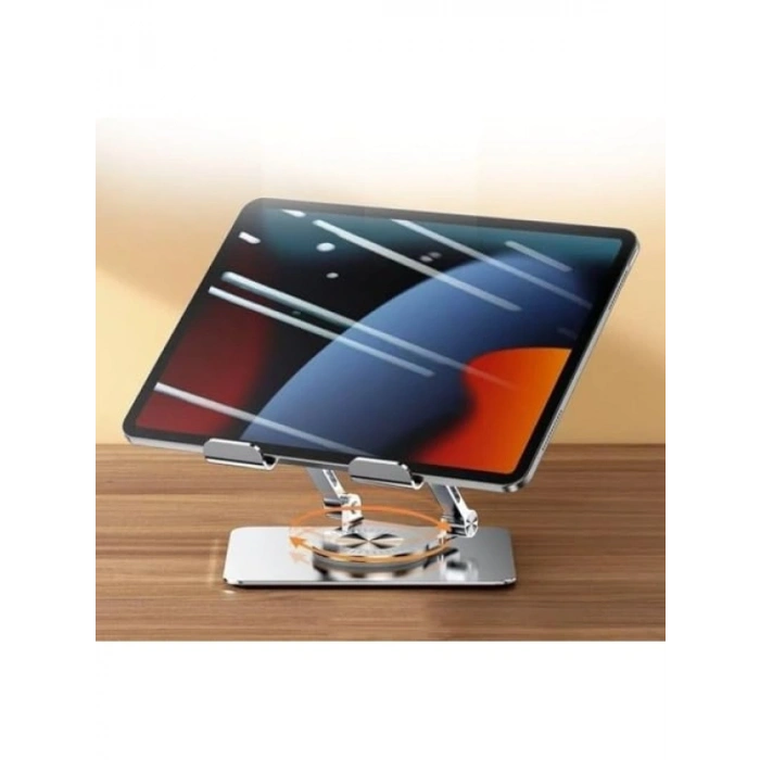 360 Derece Dönebilir Laptop ve Tablet Standı - Paslanmaz Çelik