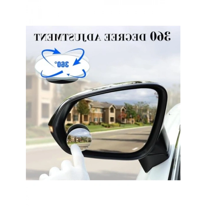 360° Dönebilen Ayarlanabilir Çerçevesiz Kör Nokta Aynası Seti