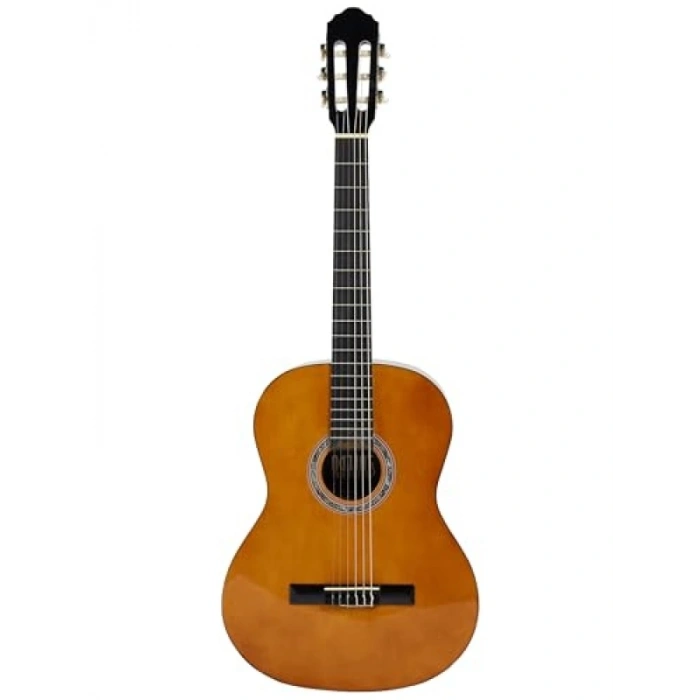 4/4 Klasik Gitar - Doğal Ahşap Görünüm ve Yüksek Ses Kalitesi