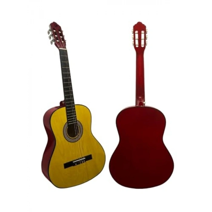 4/4 Sarı Klasik Gitar Seti ile Sap Ayarlı