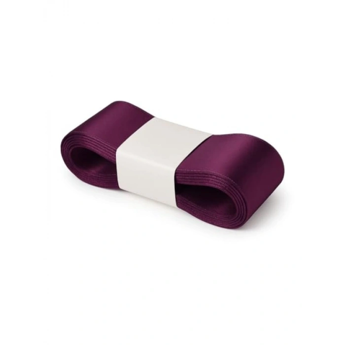 4 cm Genişliğinde Mor Saten Kurdela - 10 Metre