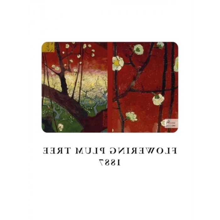 4lü A6 Çizgisiz Defter Seti - Van Gogh Desenli