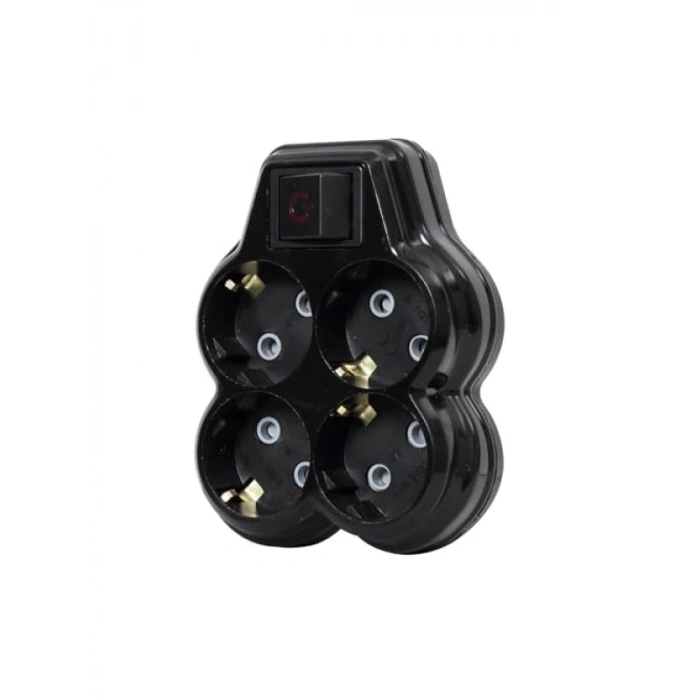 4lü Anahtarlı Golyat Priz, 16A 250 Volt