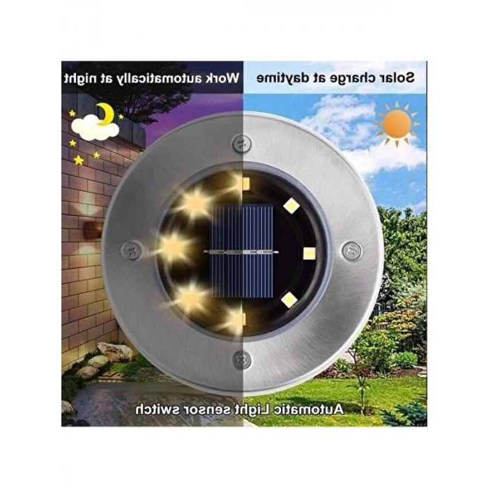 4lü Güneş Enerjili Bahçe Işıklandırma - Dış Mekan Işık Seti