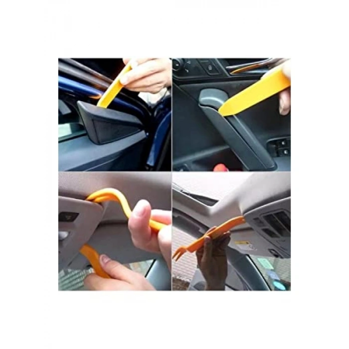 4lü Oto Teyp ve Trim Sökme Aparatı Seti - Plastik Aksamlar için