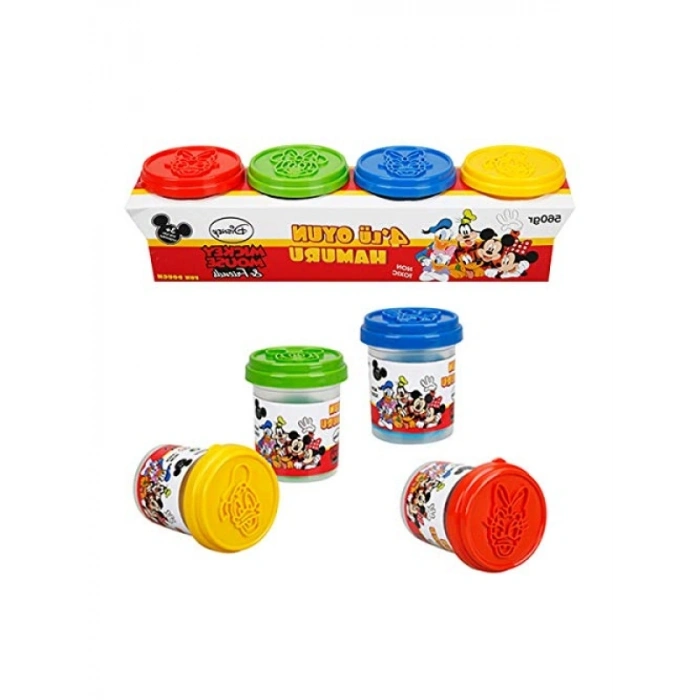 4lü Oyun Hamuru Seti, Eğlenceli Mickey Mouse Temalı