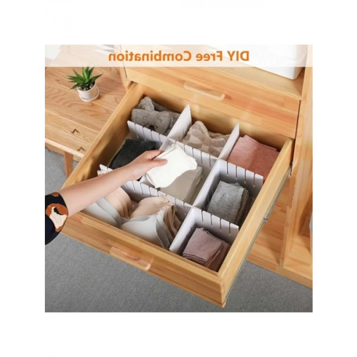 4lü Plastik Ayarlanabilir Çekmece Düzenleyici Organizer