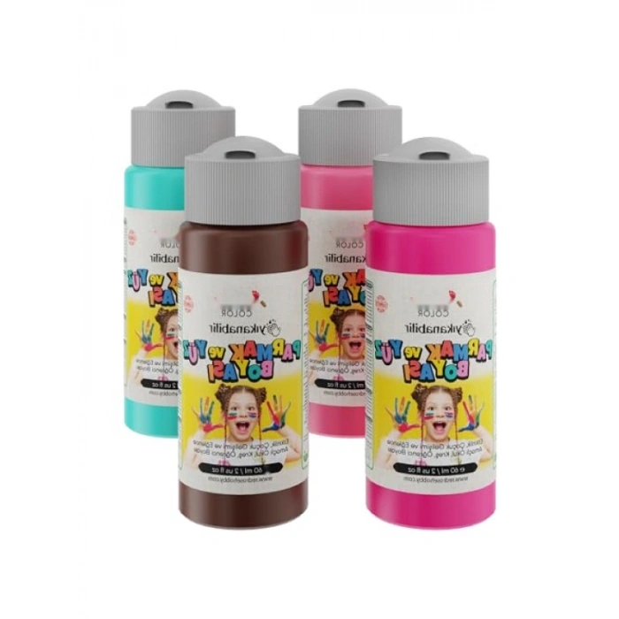 4lü Tamamlayıcı Renkler Parmak Boyası Seti (4x60 ml)
