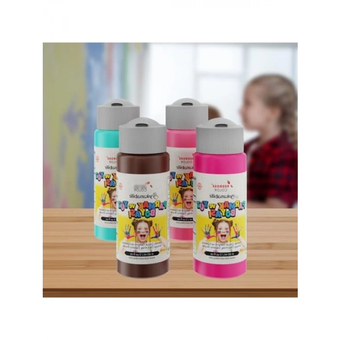 4lü Tamamlayıcı Renkler Parmak Boyası Seti (4x60 ml)