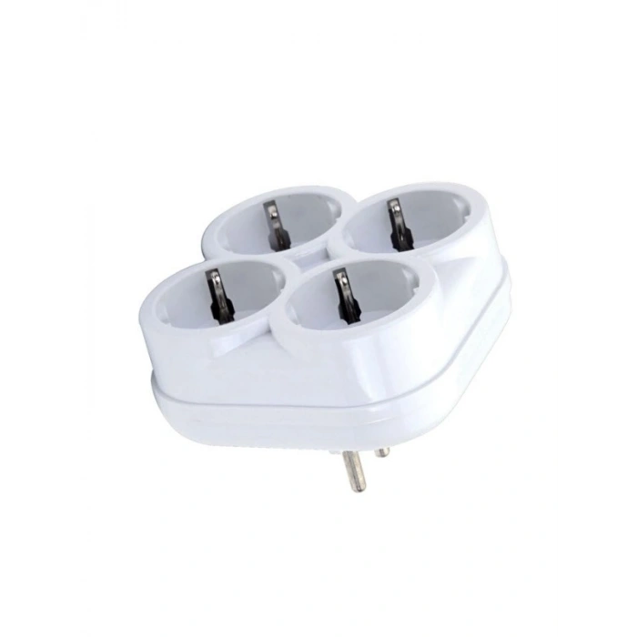 4lü Topraklı Çoklu Priz, 16 Amper, 250 Volt