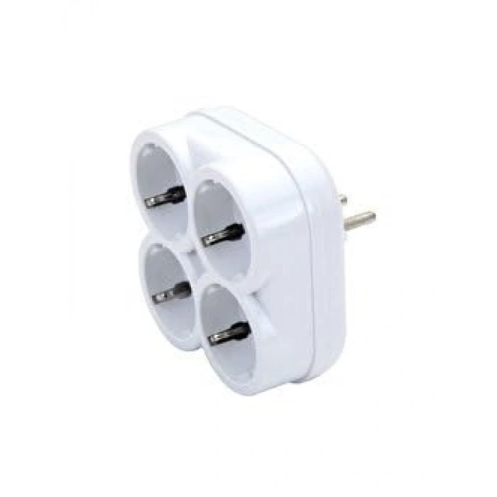 4lü Topraklı Çoklu Priz, 16 Amper, 250 Volt