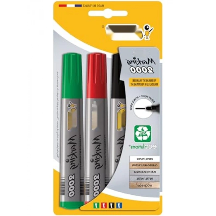 4lü Yuvarlak Uçlu Kalıcı Markör Seti - 1.7 mm Uç