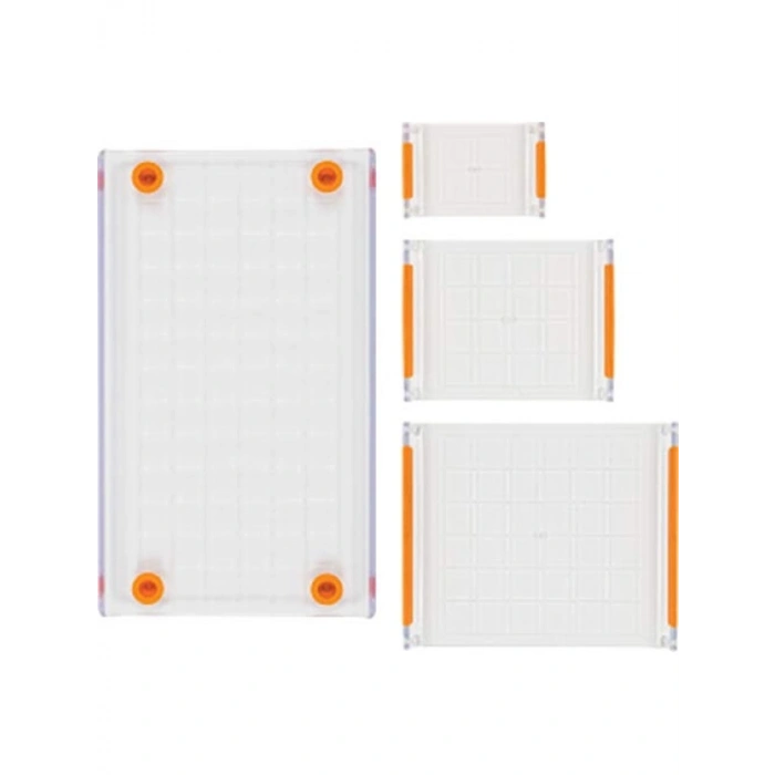 4 Parçalı Şeffaf Damga Bloğu Seti, Farklı Boyutlar