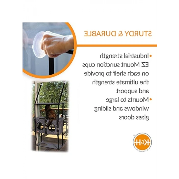 4 Raflı Pencere İçin Kedi Mobilyası - Penthouse Tasarım