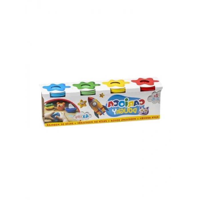 4 Renkli Oyun Hamuru Seti - 110 Gram X 4 Parça