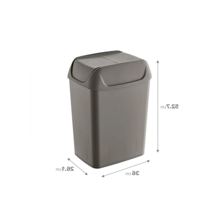 40 LT Kapasiteli Ergonomik Çöp Kutusu