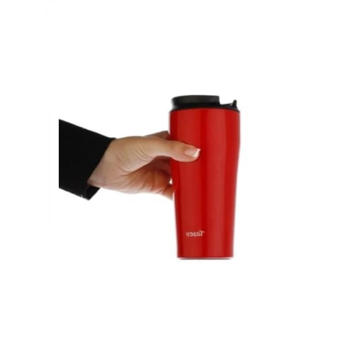 400 ml Kırmızı Bardak Termos - Sıcak ve Soğuk İçecekler İçin Pratik Çözüm