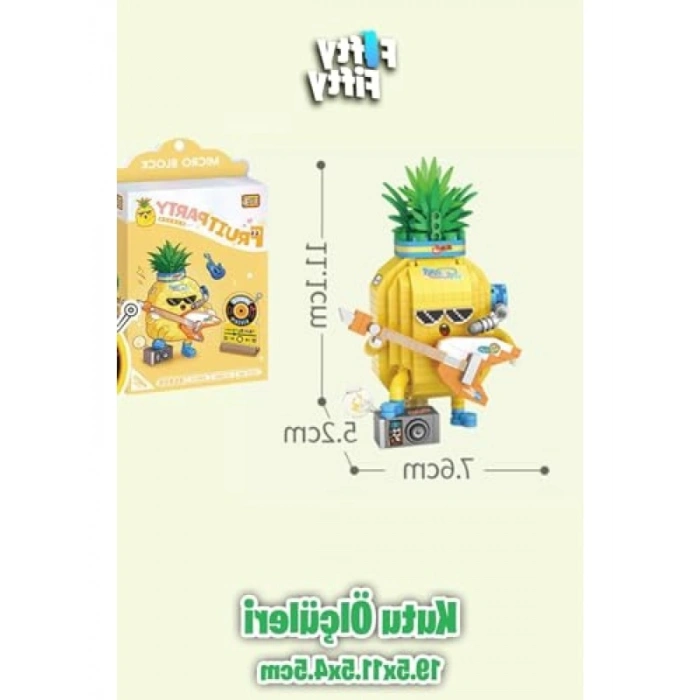 430 Parça Gitarist Ananas Figürü Yapım Seti