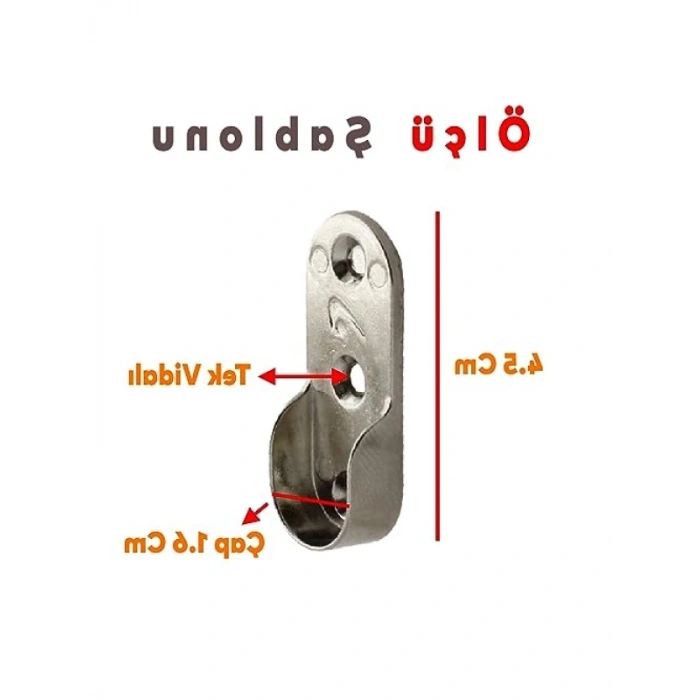 45 mm Krom Askı Flanşı (2 Adet)