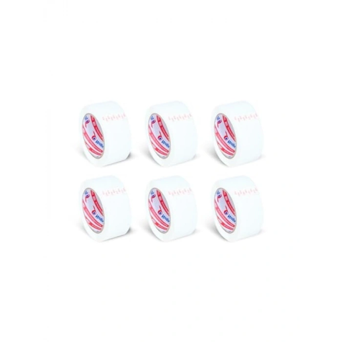 45 MM x 100 MT Beyaz Koltuk Bandı - 6 Adet