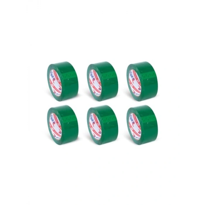 45 MM X 100 MT Yeşil Kolay Yapışkan Bant (6 ADET)