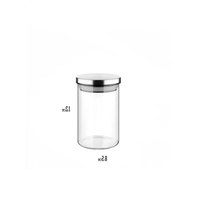 450ml Vakumlu Metal Kapaklı Borosilikat Cam Kavanoz