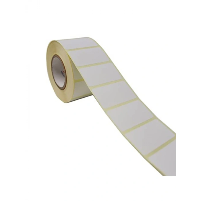 45mm x 25mm Kuşe Etiket Rulosu - 1000 Adet