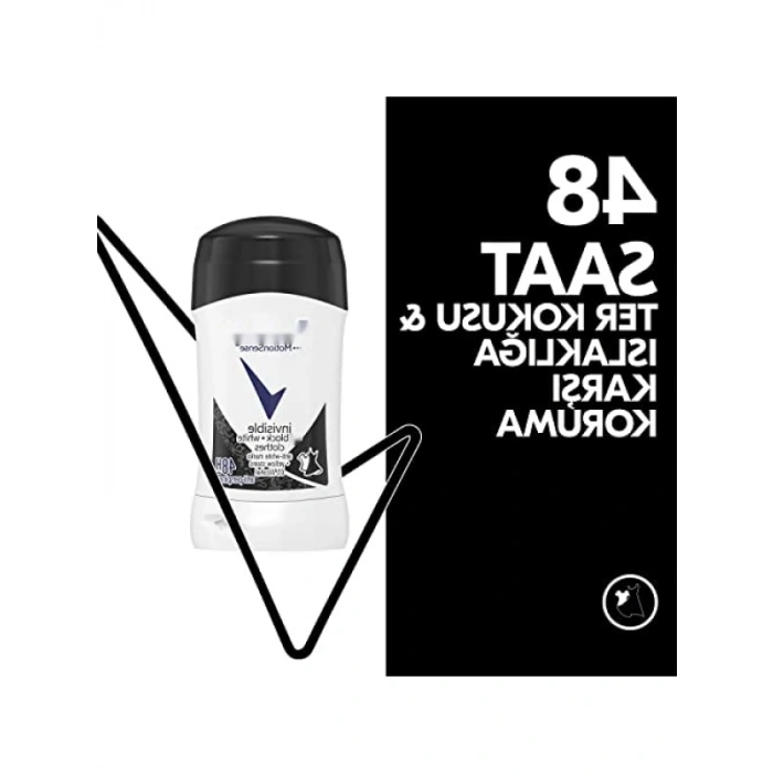 48 Saat Etkili Kadın Stick Deodorant - Siyah ve Beyaz Kıyafetler İçin