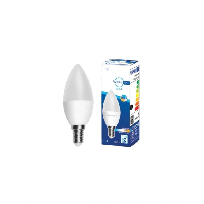 4,9W E14 LED Lamba - Sarı Işık, 470LM, 2700K