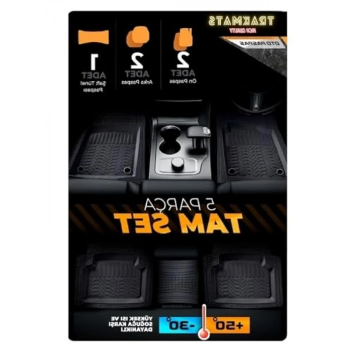 4D Universal Oto Paspas Seti - Siyah Renk