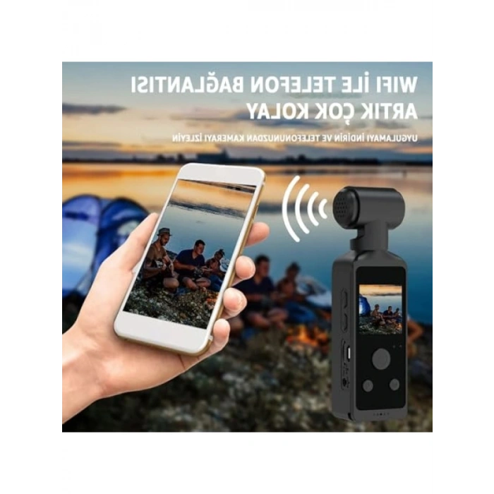 4K Ultra HD Aksiyon Kamerası, 270° Geniş Açı ve Su Geçirmez