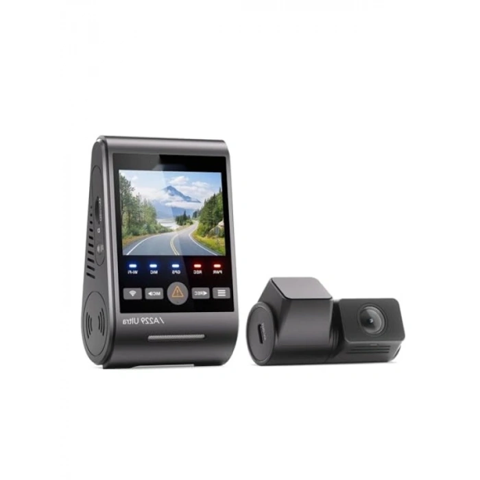 4K Ultra HD Ön ve Arka Araç Kamerası - Dual HDR, Wi-Fi ve GPS