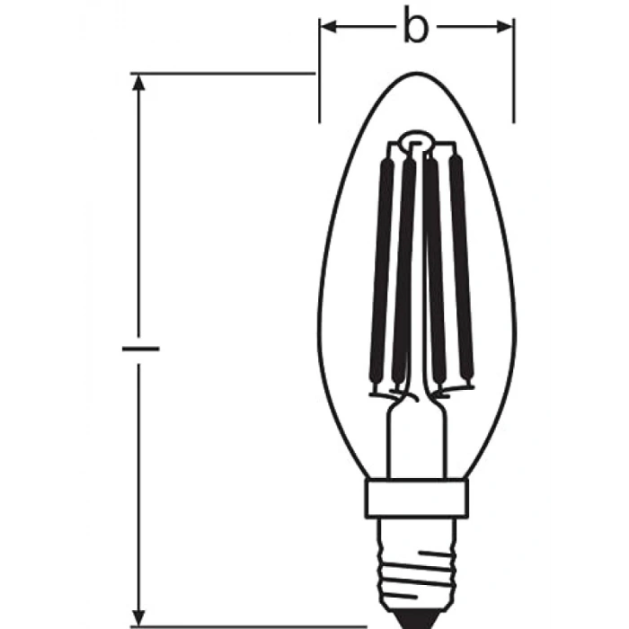 4W Sarı Işık LED Filament Ampul, 2li Paket