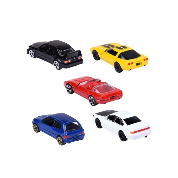 5li Die-Cast Araç Seti - Açılabilir Parçalar