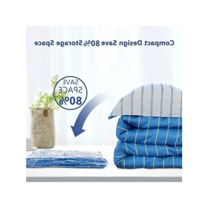 5li Vakumlu Saklama Torbası Seti - 2x70x50cm, 2x80x60cm, 1x100x80cm