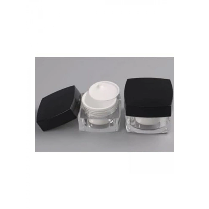 5 Ml Krem Kavanozu - Akrilik Kozmetik Kutusu 2li Set