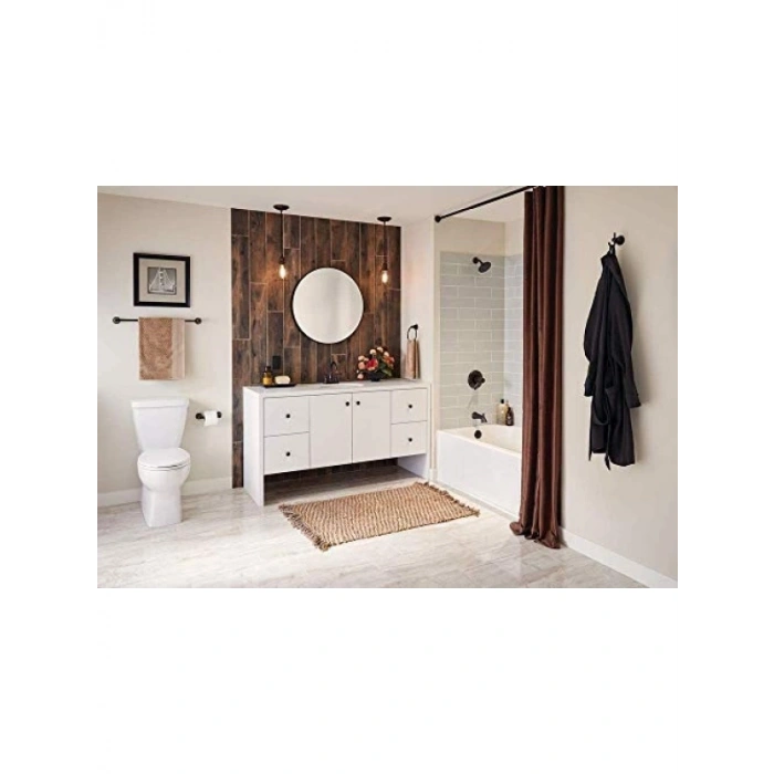 5 Parça Banyo Aksesuar Seti - Yağlı Bronz