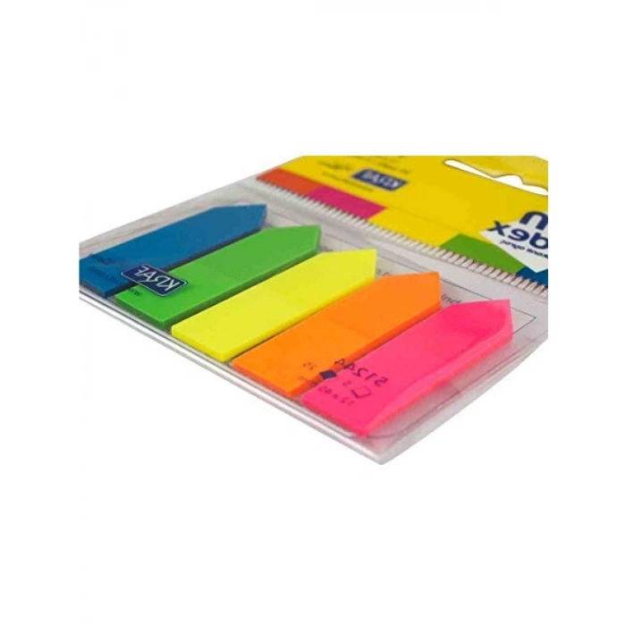 5 Renkli OK Şekilli Etiket Film - 12x44 mm