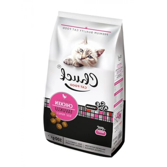 500 Gr Tavuk Etli Kuru Kedi Maması - 12 Adet Paket
