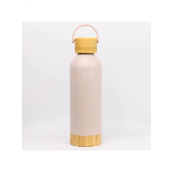 500 ml Kapasiteli Sızdırmaz Matara - Doğal Bambu Taban