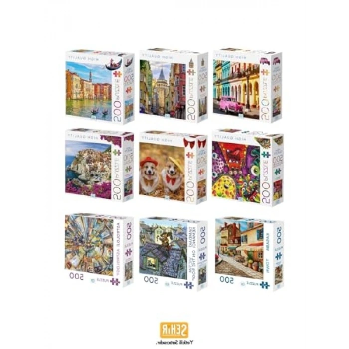 500 Parça Profesyonel Hobi Puzzle - Canavarlar Temalı