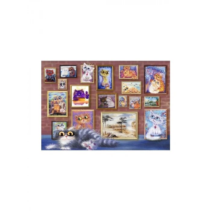 500 Parça Sevimli Kediler Puzzle - Eğlenceli Aktivite
