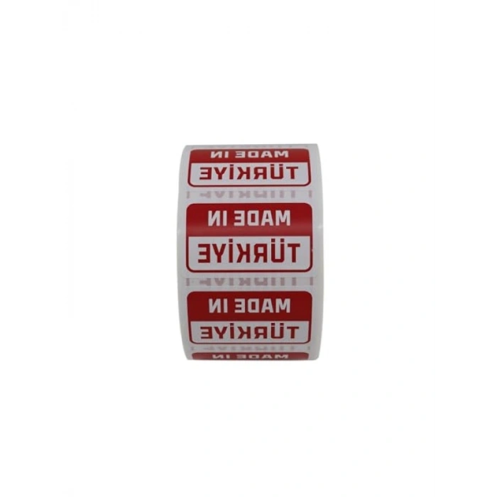 50mm x 30mm Kuşe Etiket - 1000 Adet