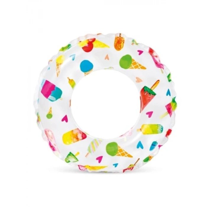 51 Cm Sevimli Desenli Şişme Simit