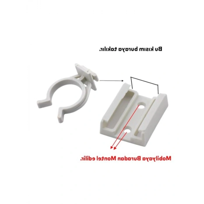 6 Adet Plastik Mobilya Baza Ayakkabılık Dolap Klipsi