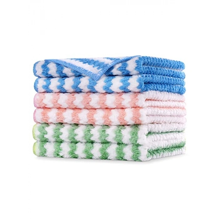 6 Adet Süper Emici Mikrofiber Temizlik Bezi - 25x25 cm